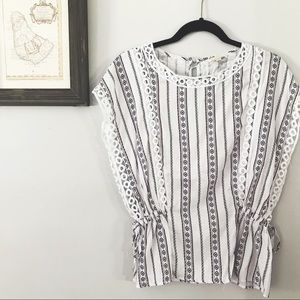 Peplum Cinch-waist Summer Top